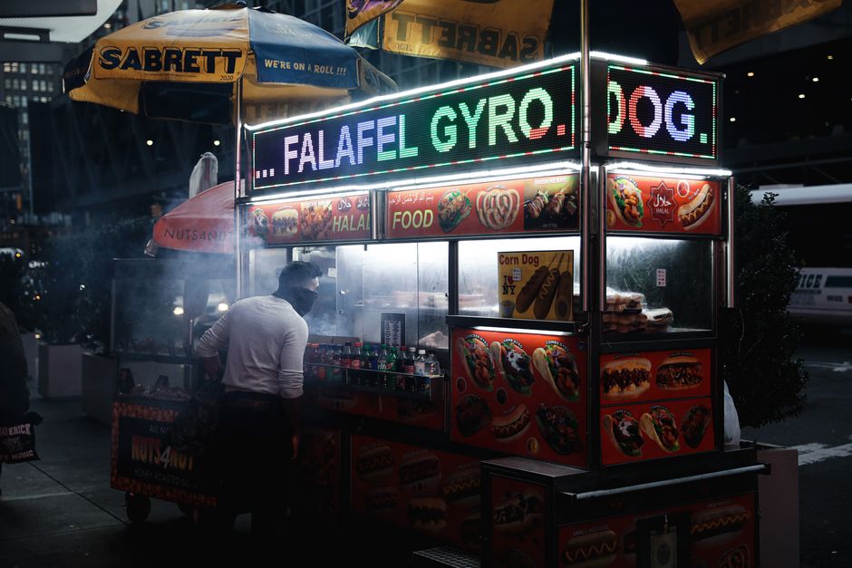 What is the process for verifying halal status of new food products using AI?